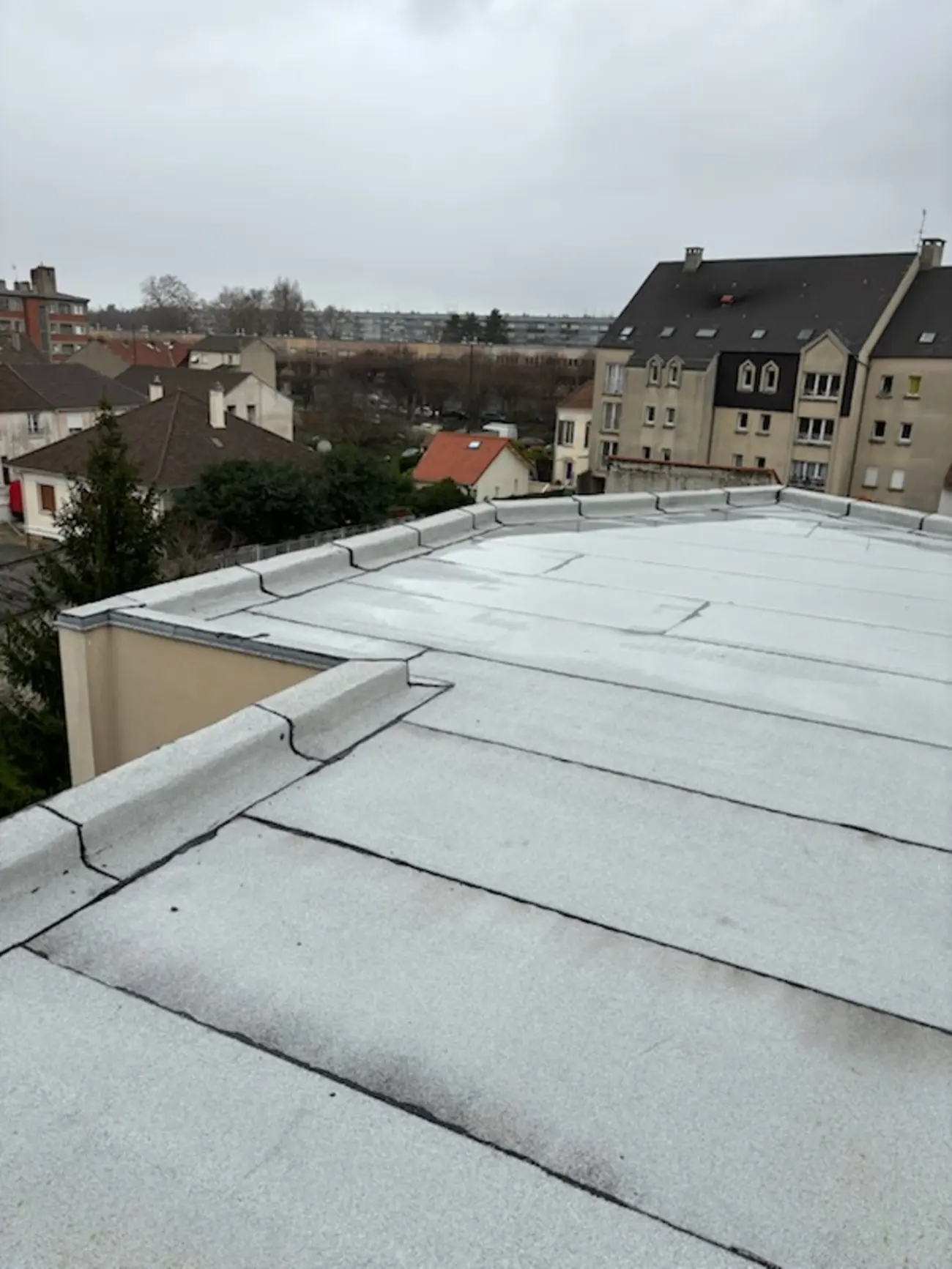 Toiture terrasse refaite — Toiture zinc