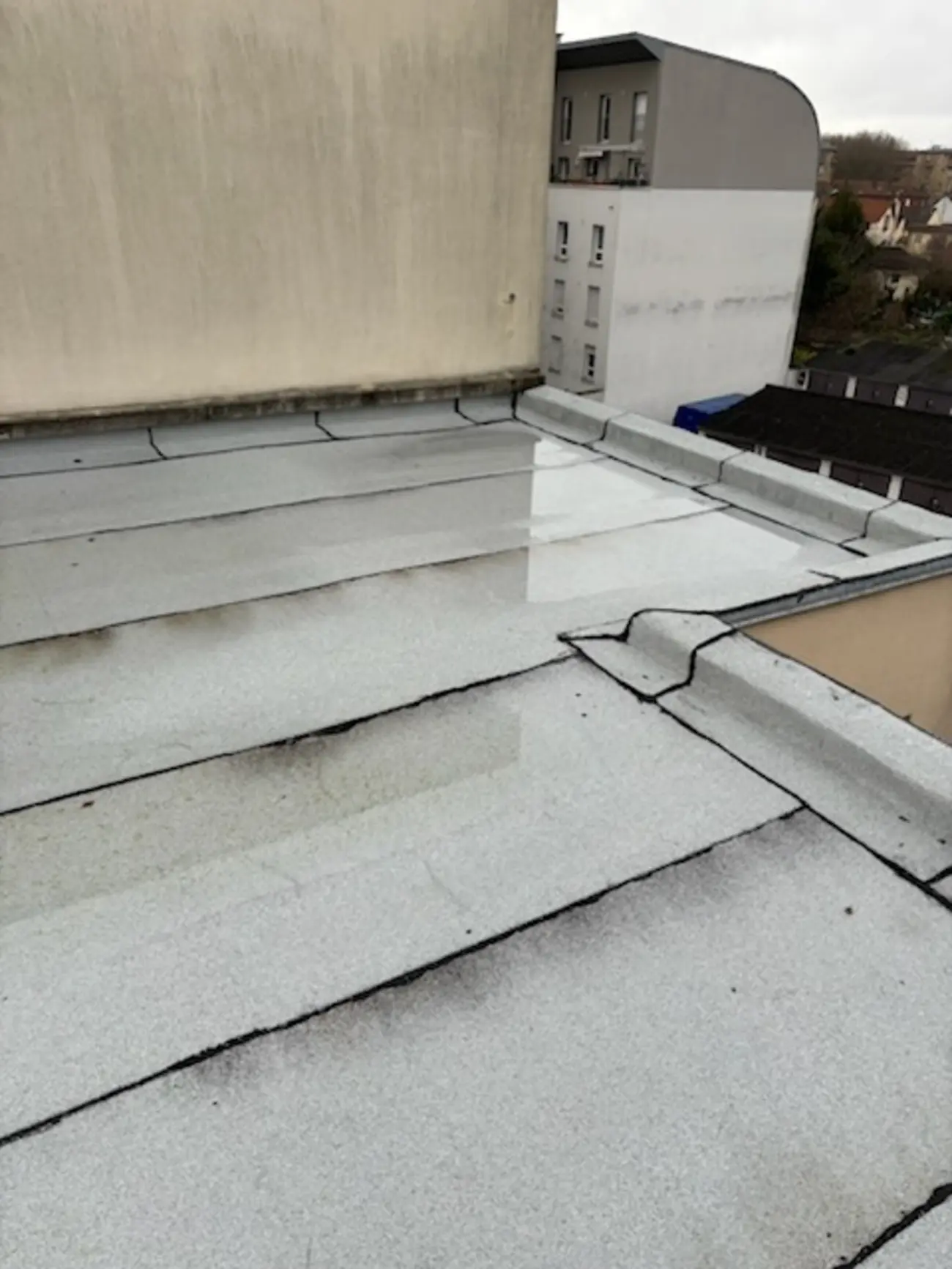 Toiture terrasse et acrotères — Toiture zinc