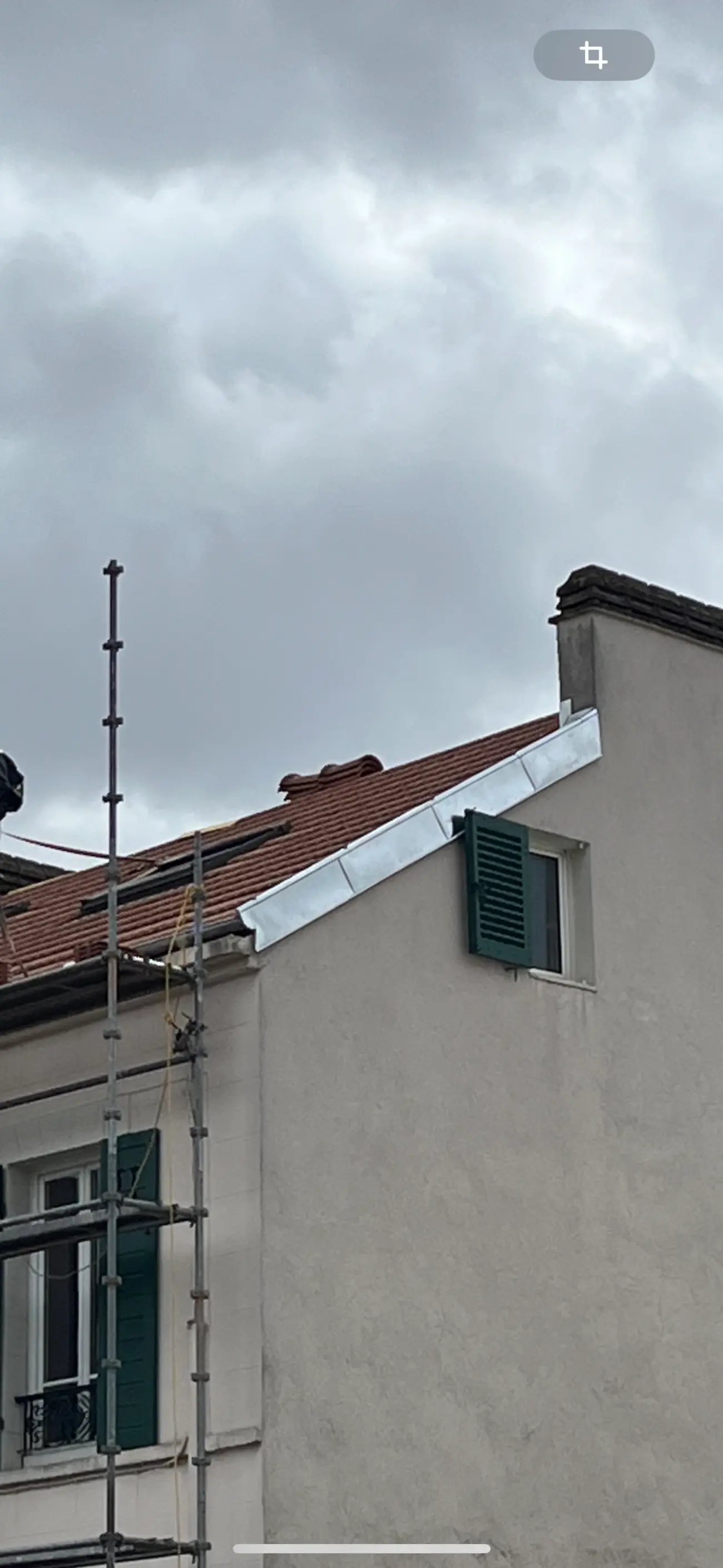 Rive zinc sur pignon — Zinguerie