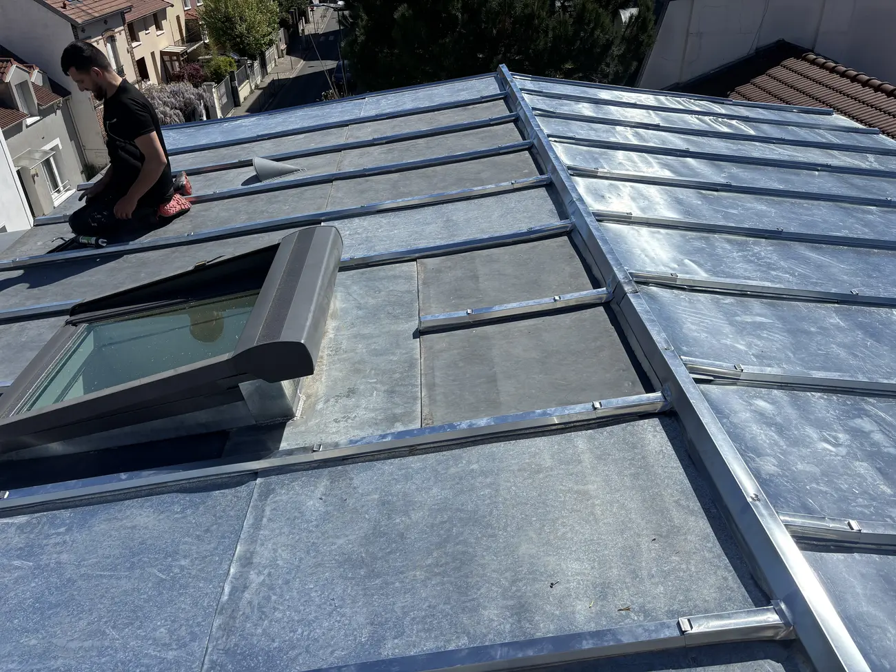 Pose de couverture zinc — Toiture zinc
