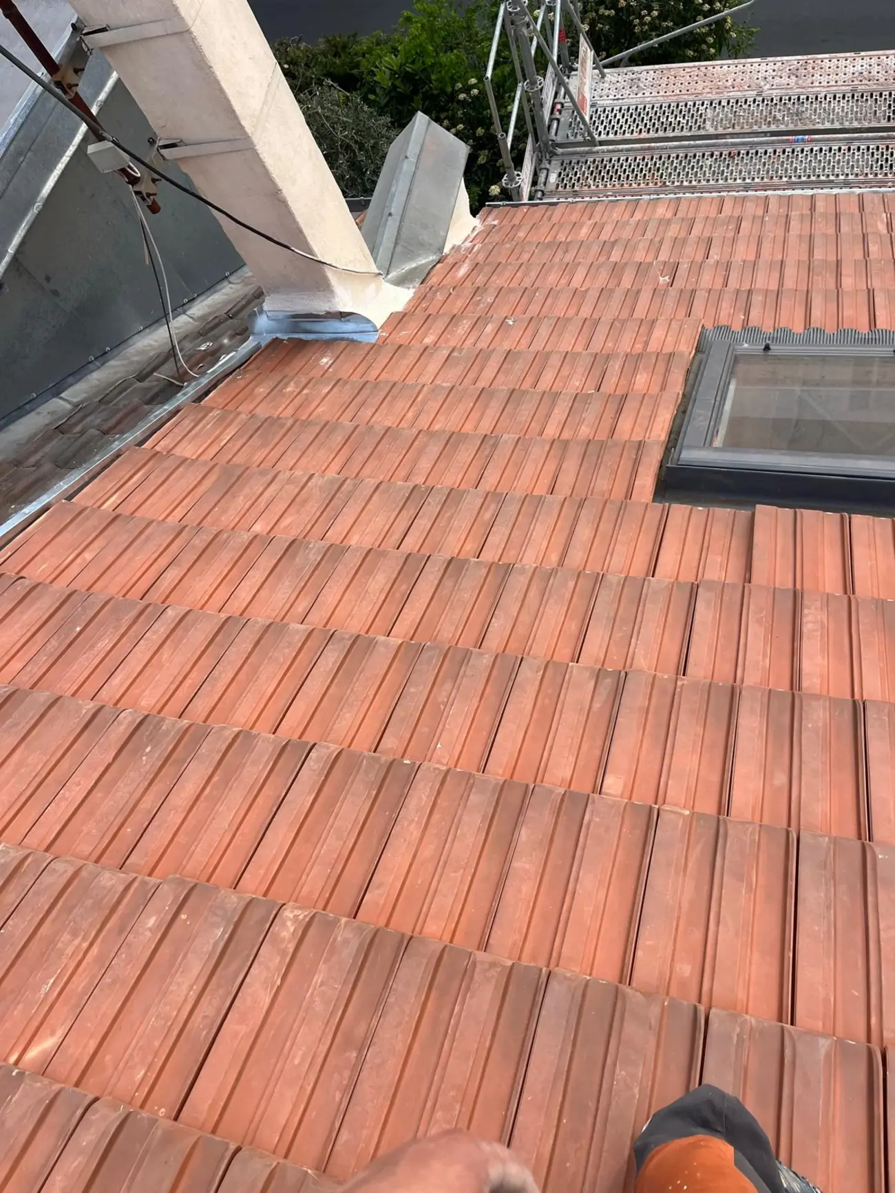 Toiture en tuiles avec velux — Toiture tuile