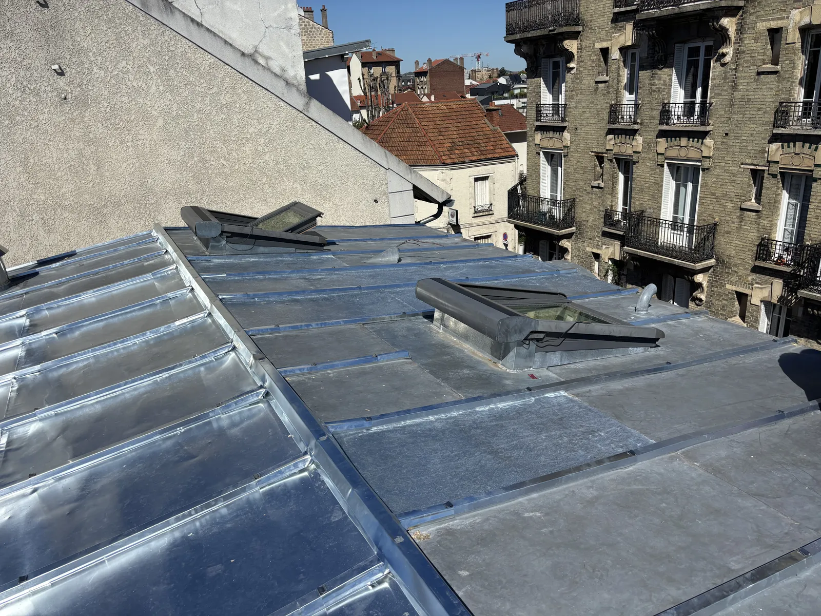 Toiture en zinc à joint debout — Toiture zinc
